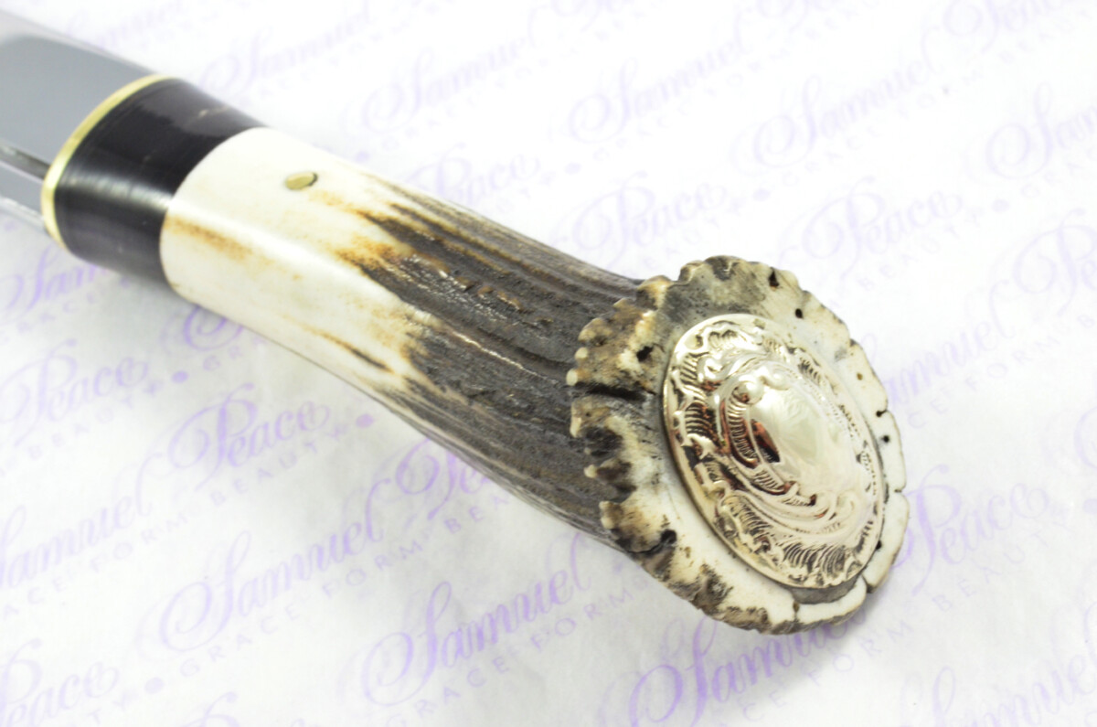 Genuine Authentic J Nowill & Sons Stag and Buffalo Scottish Dirk Sheffield England - Image 8