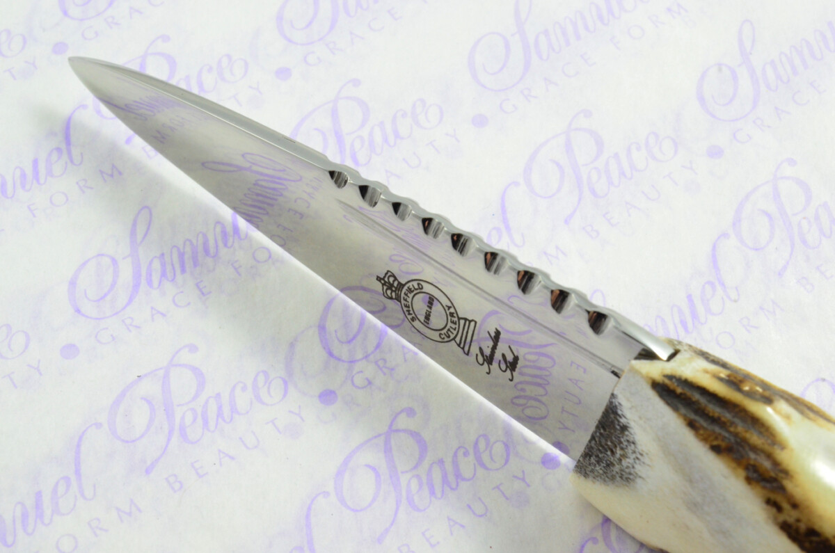A Genuine Tyne Point Stainless Steel Stag Horn Antler Handle Sgian Dubh Sheffield England - Image 5