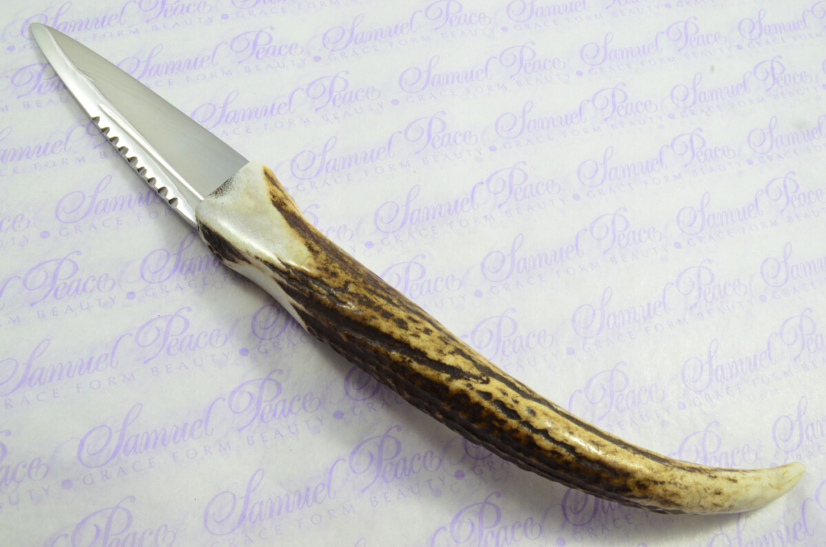 A Genuine Tyne Point Stainless Steel Stag Horn Antler Handle Sgian Dubh Sheffield England - Image 6