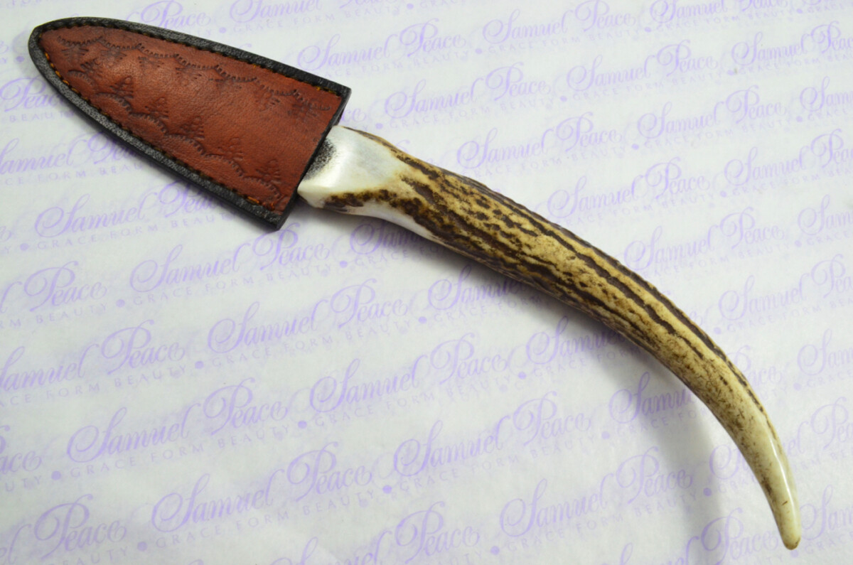 A Genuine Tyne Point Stainless Steel Stag Horn Antler Handle Sgian Dubh Sheffield England - Image 7