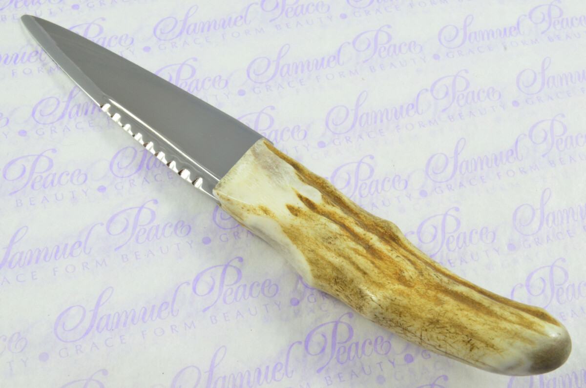 A Natural Genuine Carbon Steel Stag Horn Antler Handle Sgian Dubh Sheffield England - Image 8
