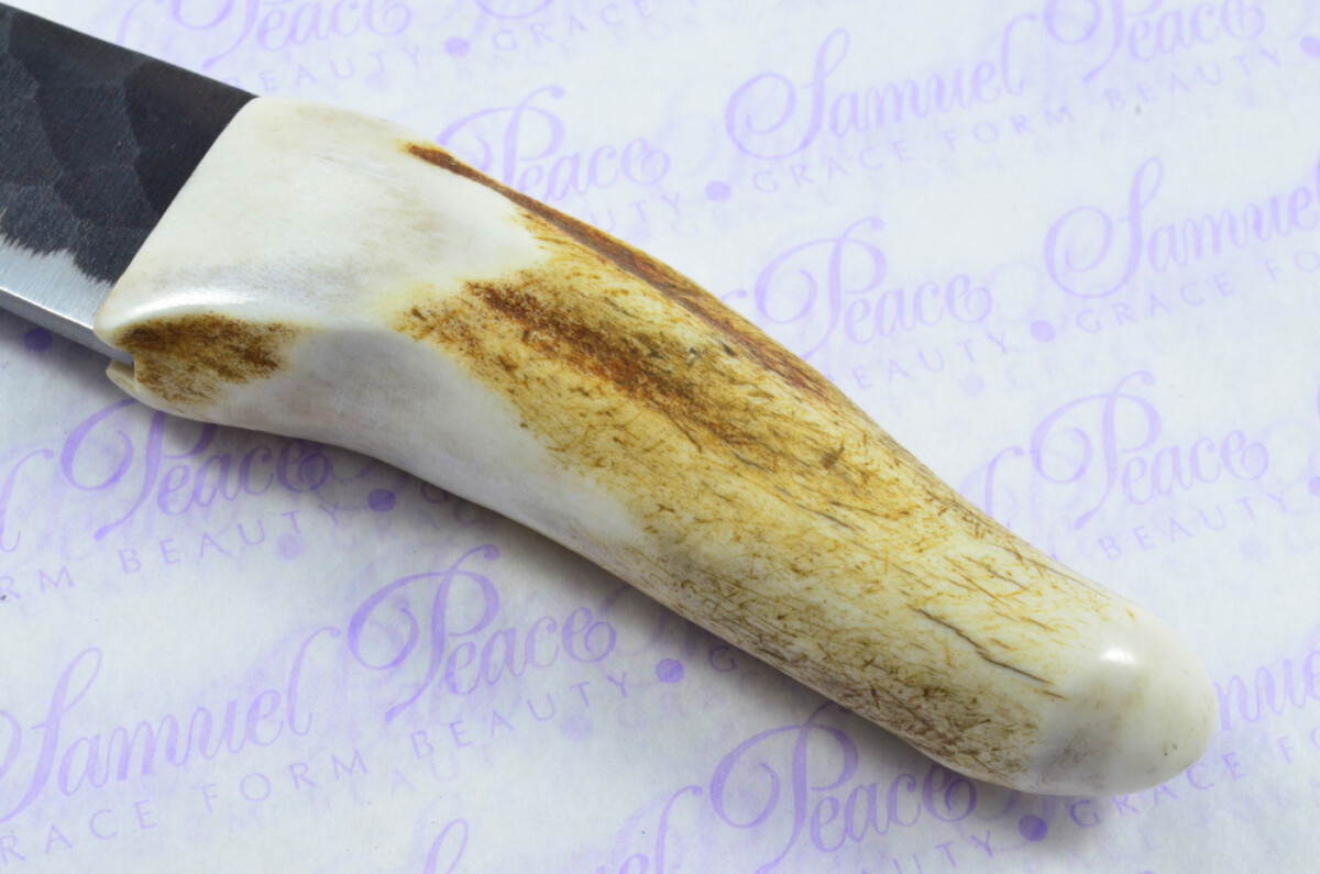 A Genuine Natural Hand Forged Carbon Steel Stag Horn Antler Handle Sgian Dubh Sheffield England - Image 5