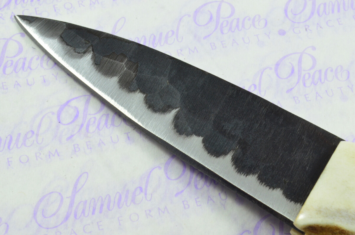 A Genuine Natural Hand Forged Carbon Steel Stag Horn Antler Handle Sgian Dubh Sheffield England - Image 6