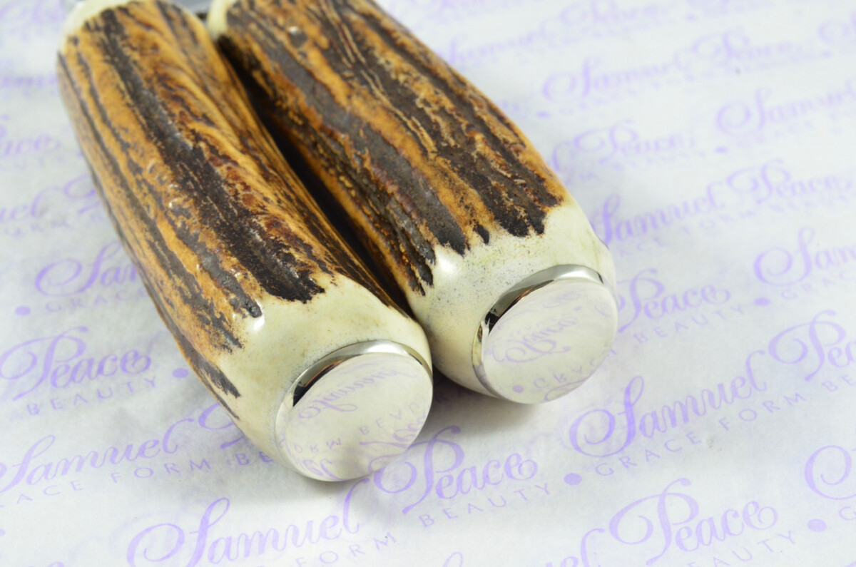 A Genuine Stag/Antler Handle 2 Piece Carving Set Cased Made In Sheffield England - Image 10