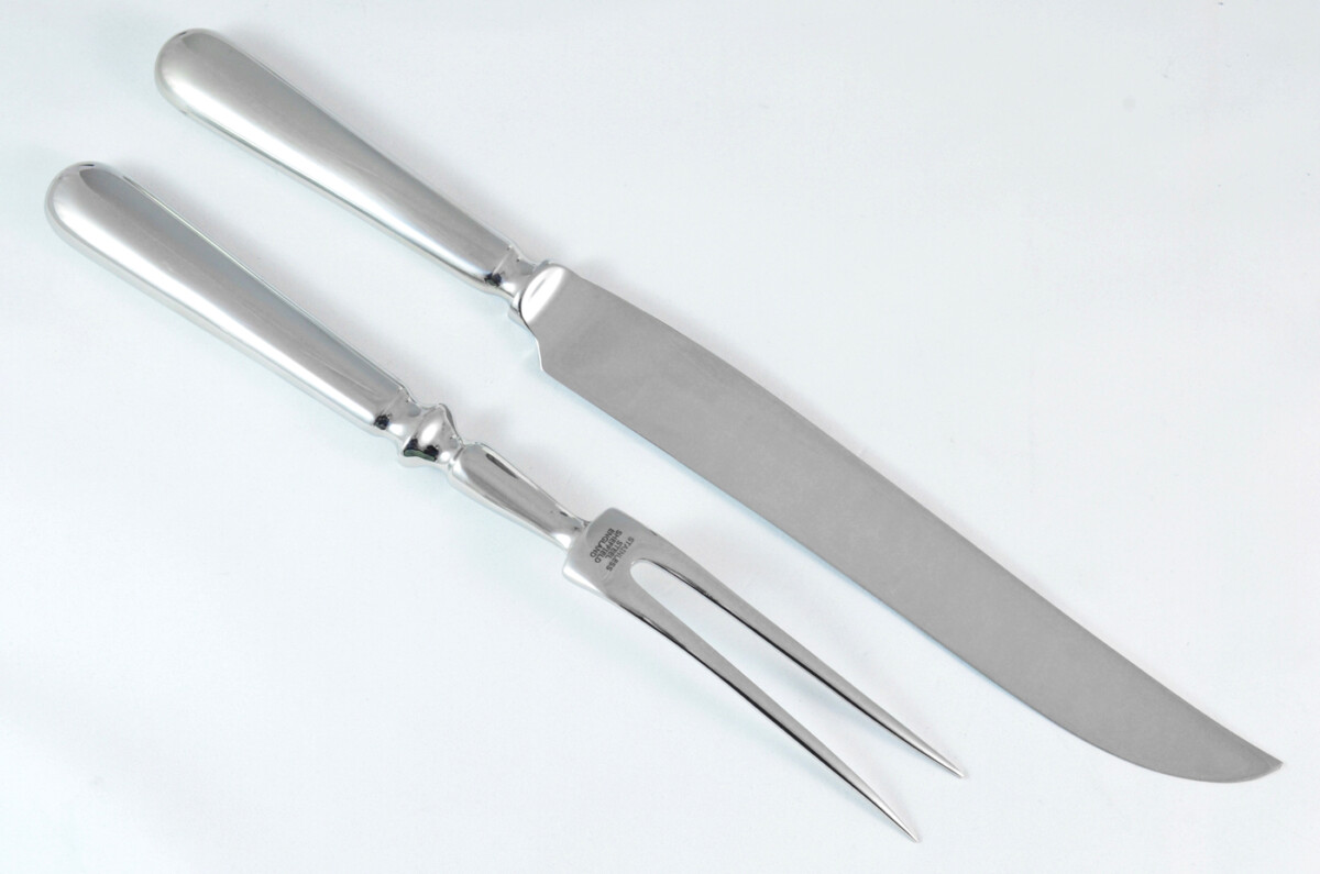 Baguette Stainless Steel 2 Piece Carving Set Cased Made In Sheffield England - Image 3