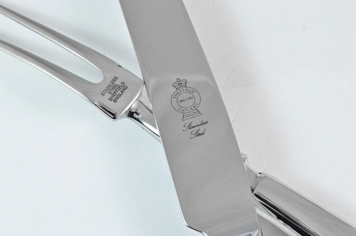Baguette Stainless Steel 2 Piece Carving Set Cased Made In Sheffield England - Image 7