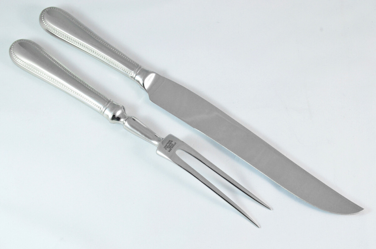 Bead Stainless Steel 2 Piece Carving Set Cased Made In Sheffield England - Image 3