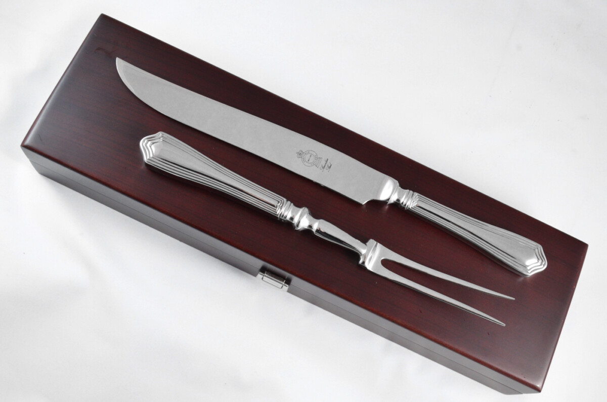 Chester Stainless Steel 2 Piece Carving Set Cased Made In Sheffield England - Image 9