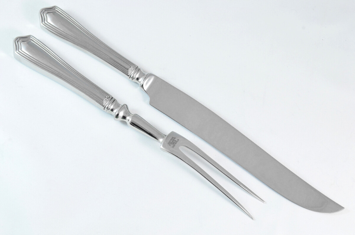 Chester Stainless Steel 2 Piece Carving Set Cased Made In Sheffield England - Image 3