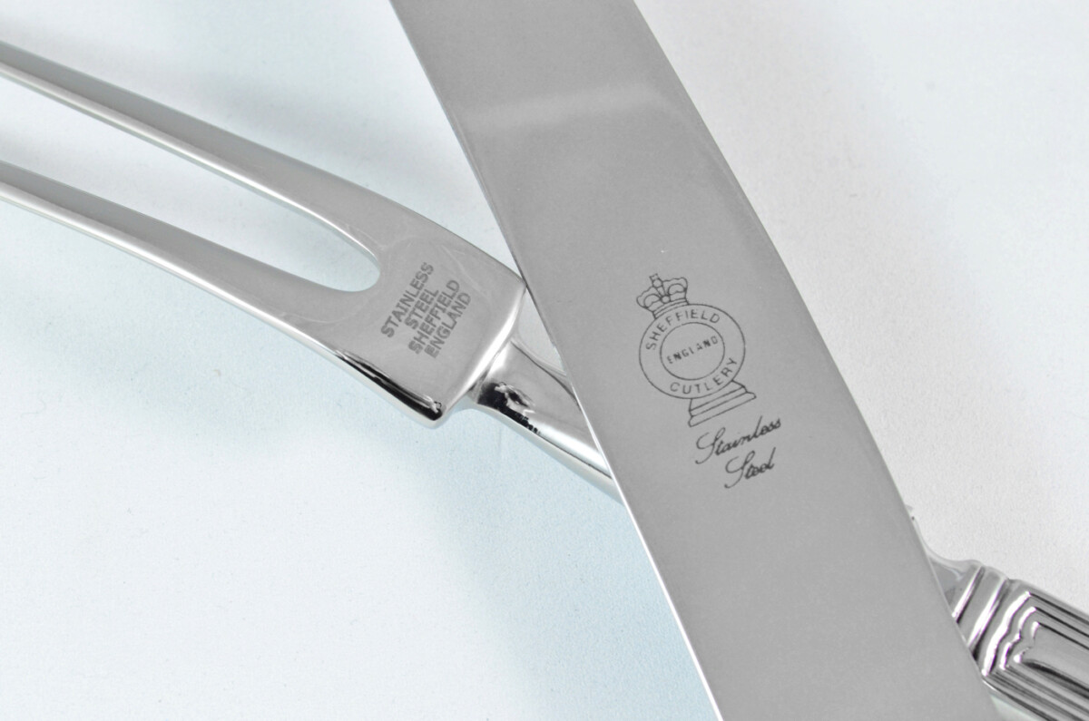 Chester Stainless Steel 2 Piece Carving Set Cased Made In Sheffield England - Image 5
