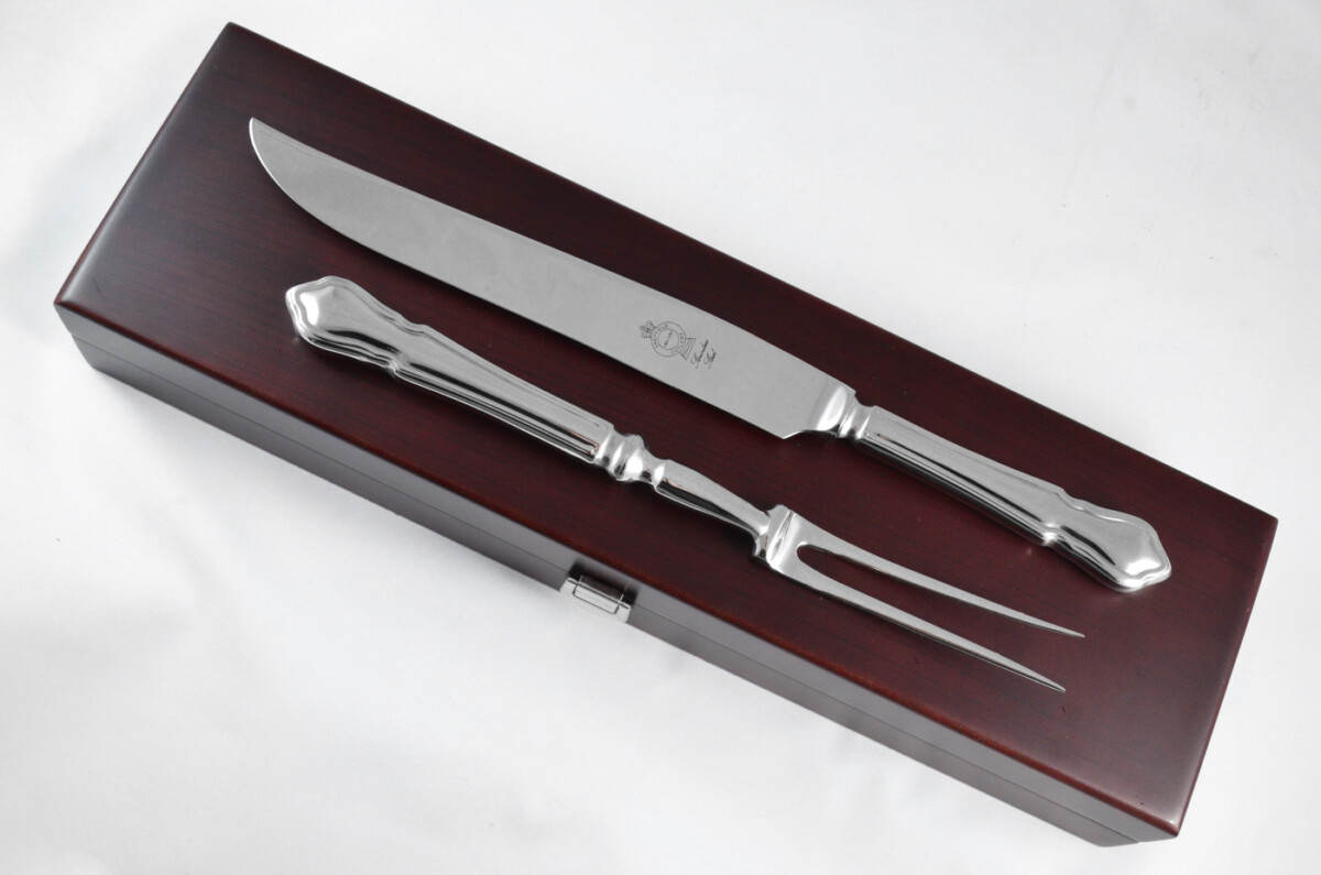 Dubarry Stainless Steel 2 Piece Carving Set Cased Made In Sheffield England - Image 9