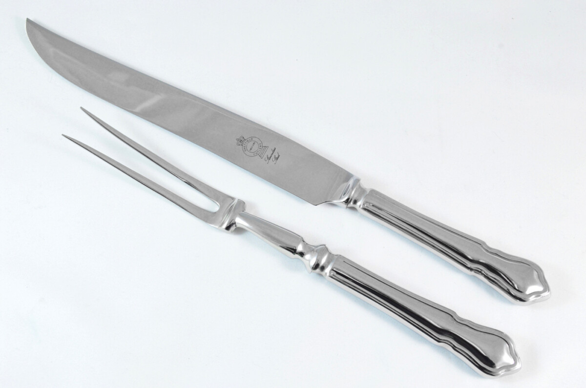 Dubarry Stainless Steel 2 Piece Carving Set Cased Made In Sheffield England - Image 2