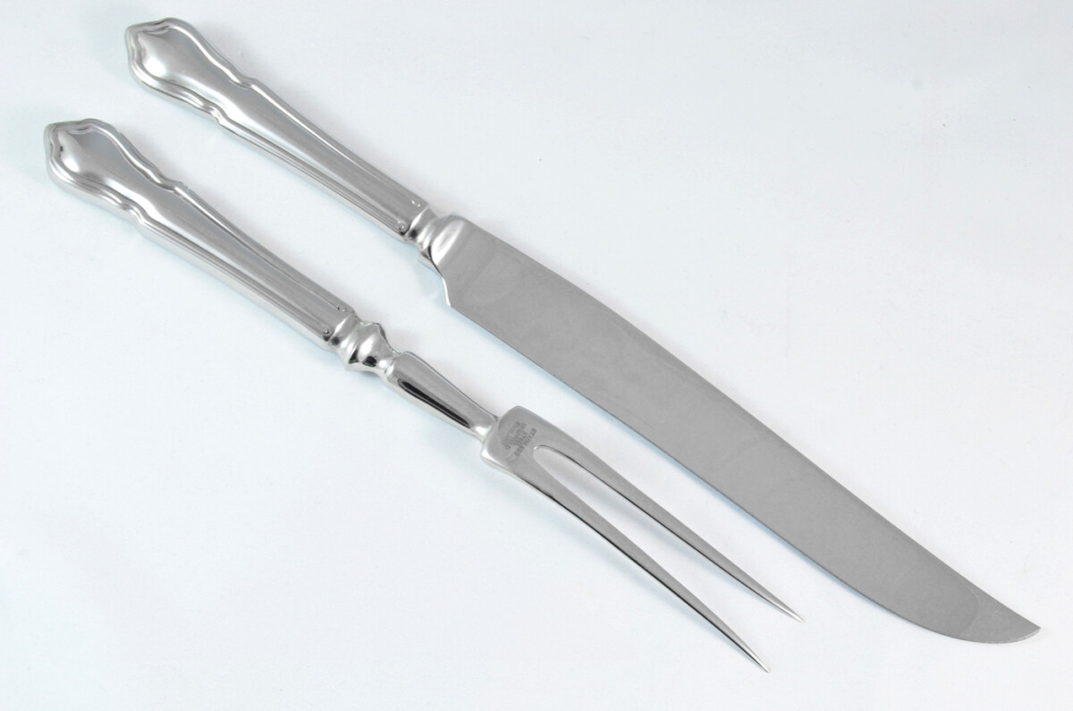Dubarry Stainless Steel 2 Piece Carving Set Cased Made In Sheffield England - Image 3