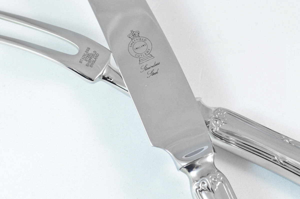 Empire Stainless Steel 2 Piece Carving Set Cased Made In Sheffield England - Image 5