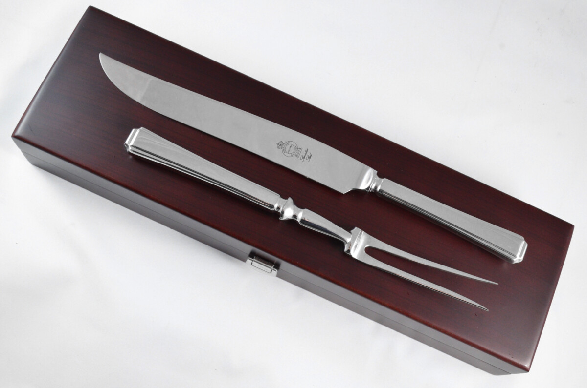 Harley Stainless Steel 2 Piece Carving Set Cased Made In Sheffield England - Image 8