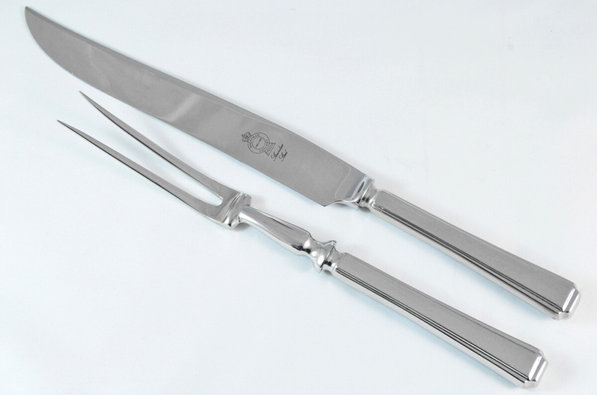 Harley Stainless Steel 2 Piece Carving Set Cased Made In Sheffield England - Image 2