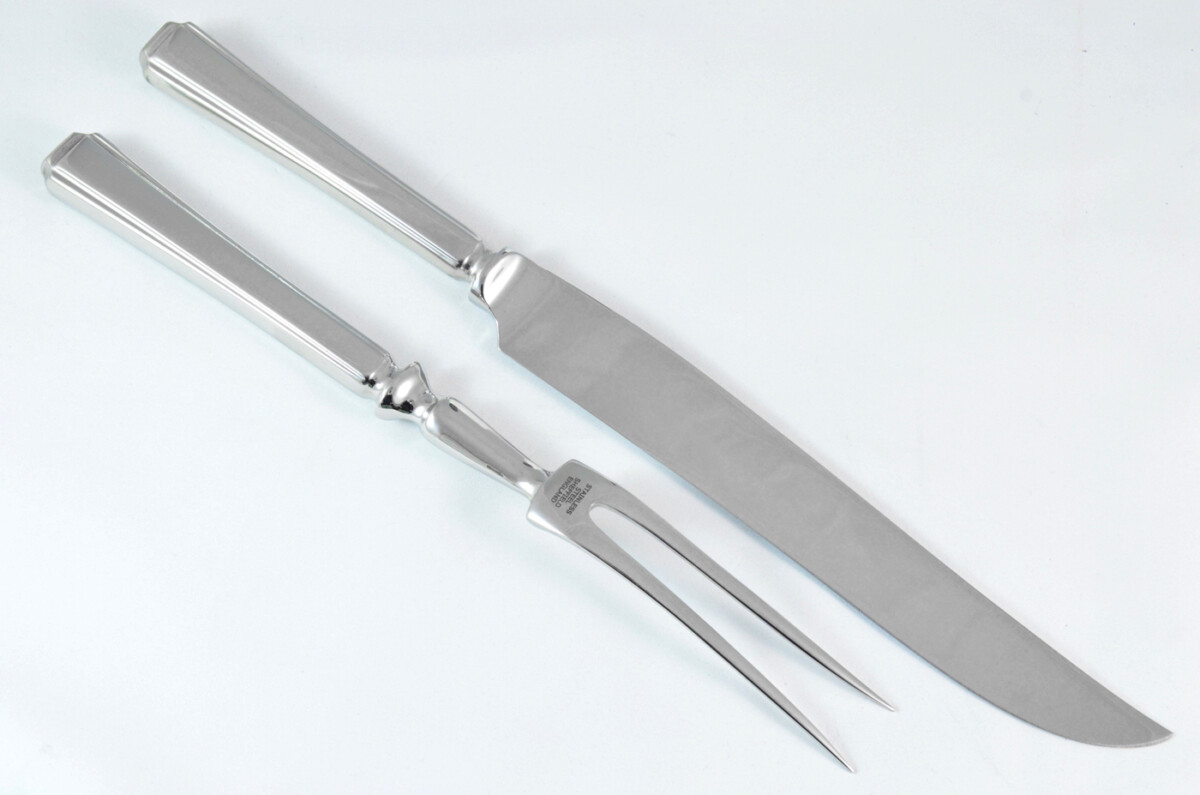 Harley Stainless Steel 2 Piece Carving Set Cased Made In Sheffield England - Image 3