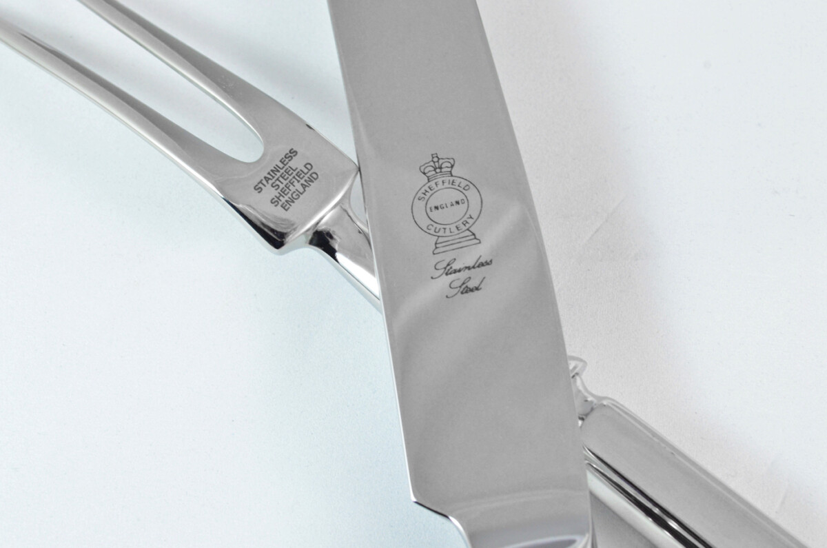 Harley Stainless Steel 2 Piece Carving Set Cased Made In Sheffield England - Image 6