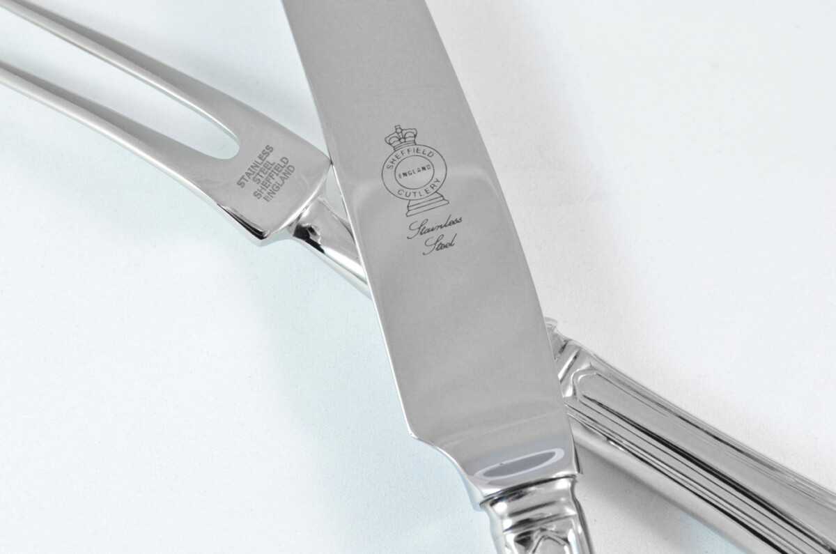 Jesmond Stainless Steel 2 Piece Carving Set Cased Made In Sheffield England - Image 5