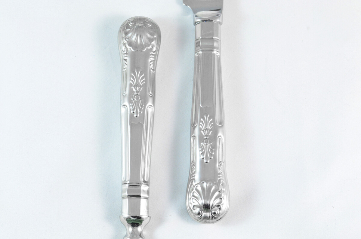 Kings Stainless Steel 2 Piece Carving Set Cased Made In Sheffield England - Image 4