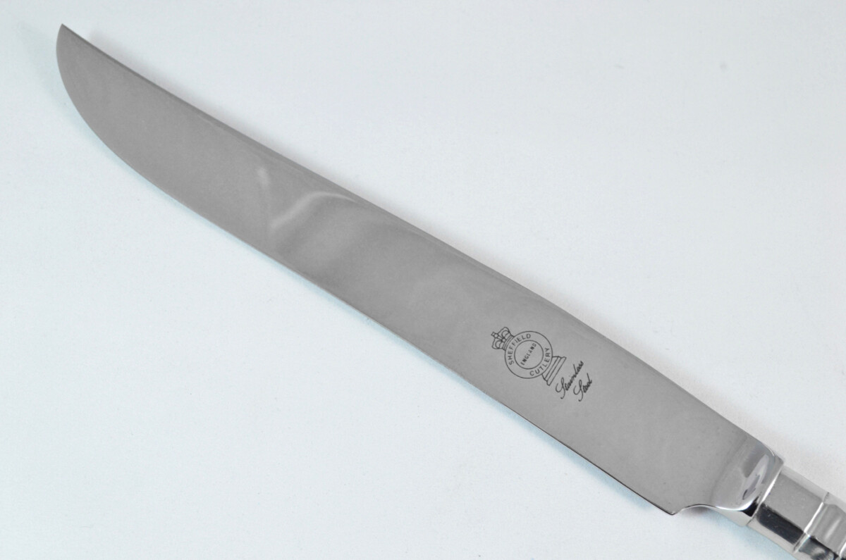 Kings Stainless Steel 2 Piece Carving Set Cased Made In Sheffield England - Image 5