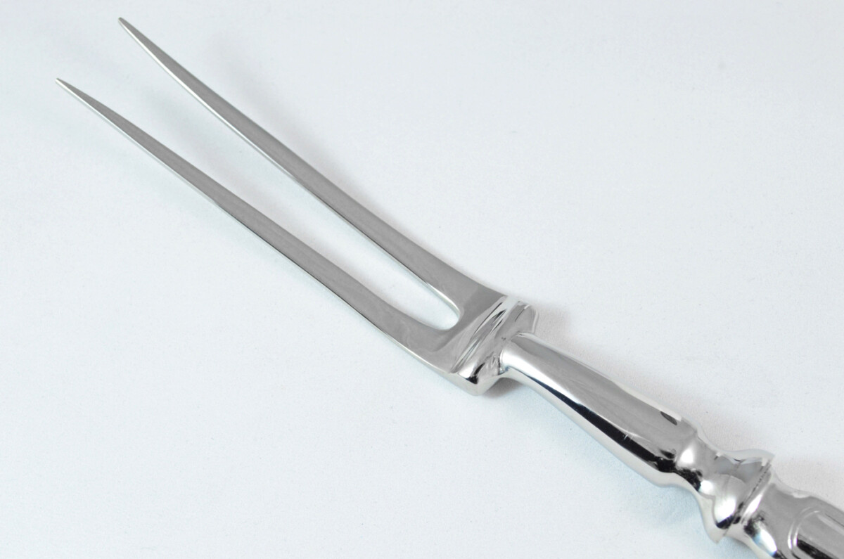 Old English Thread Stainless Steel 2 Piece Carving Set Cased Made In Sheffield England - Image 7