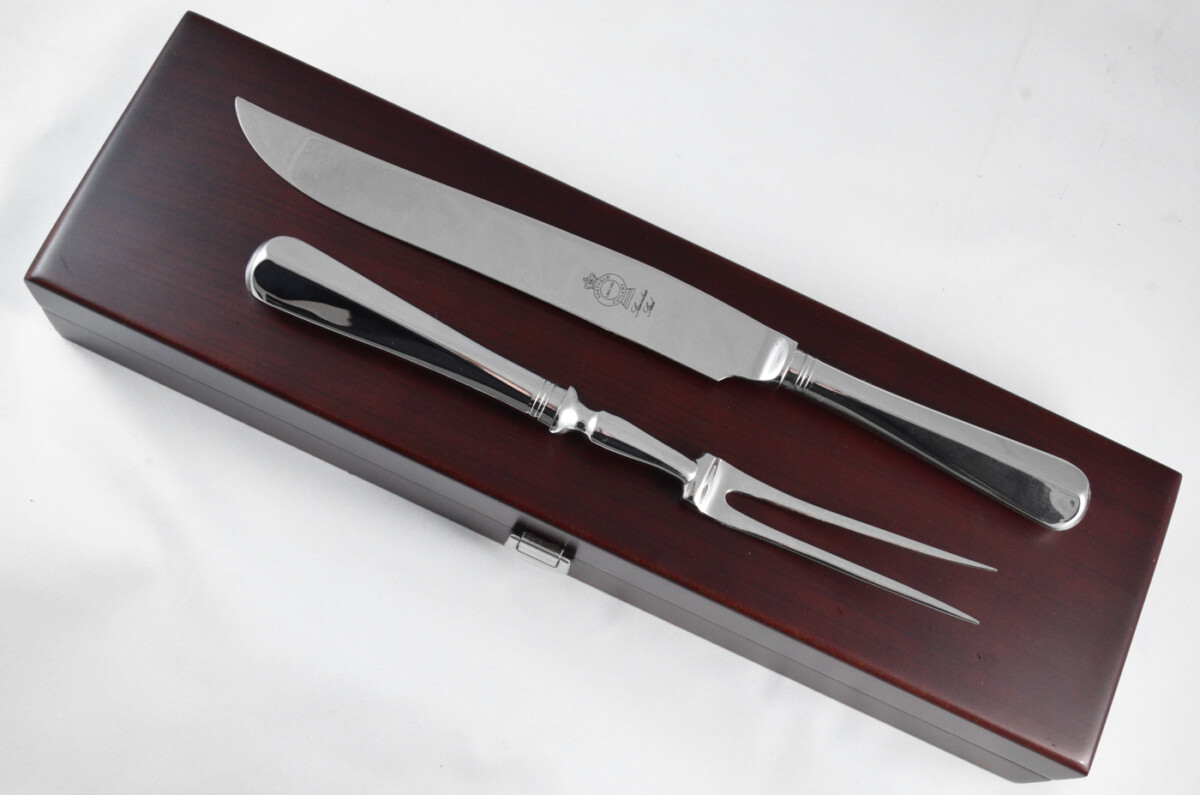 Rattail Stainless Steel 2 Piece Carving Set Cased Made In Sheffield England - Image 9