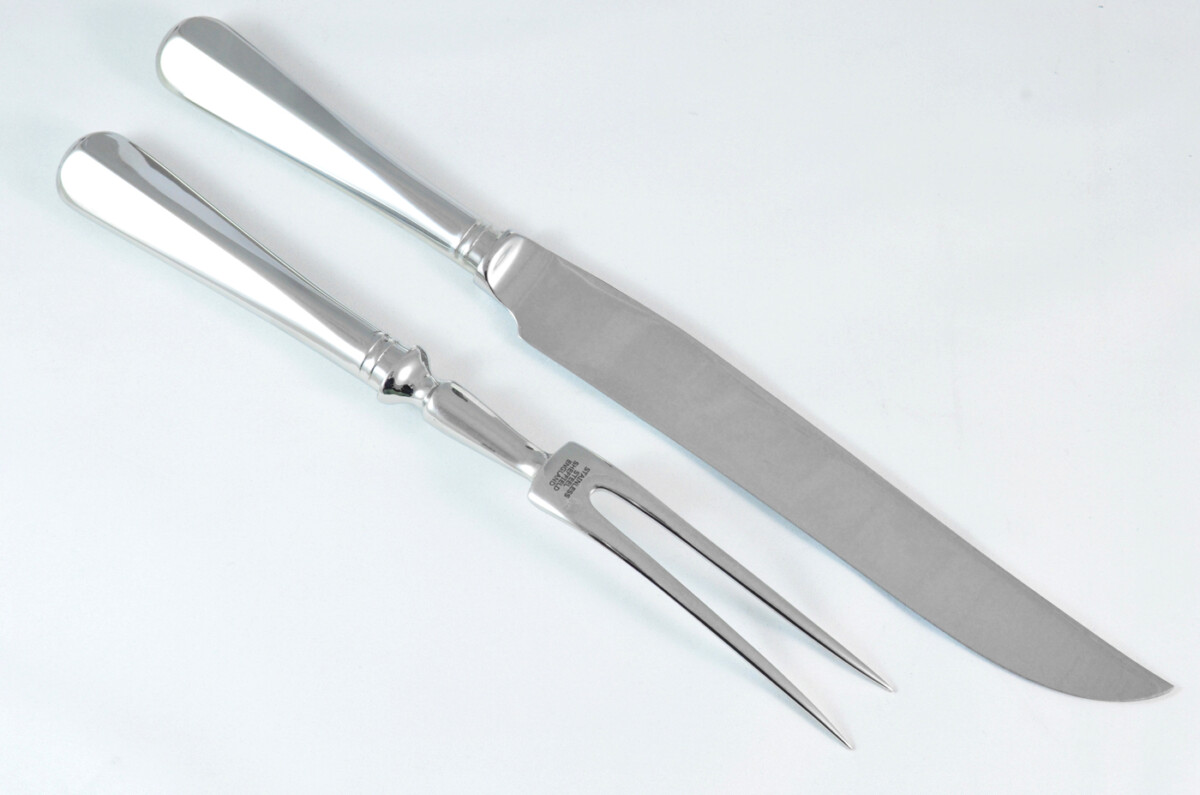 Rattail Stainless Steel 2 Piece Carving Set Cased Made In Sheffield England - Image 3