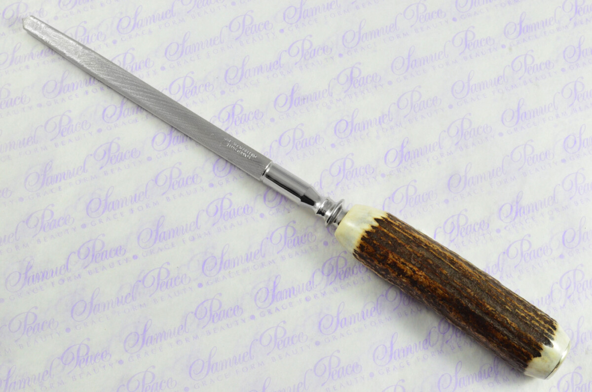 A Genuine Stag/Antler Handle 3 Piece Carving Set Cased Made In Sheffield England - Image 10