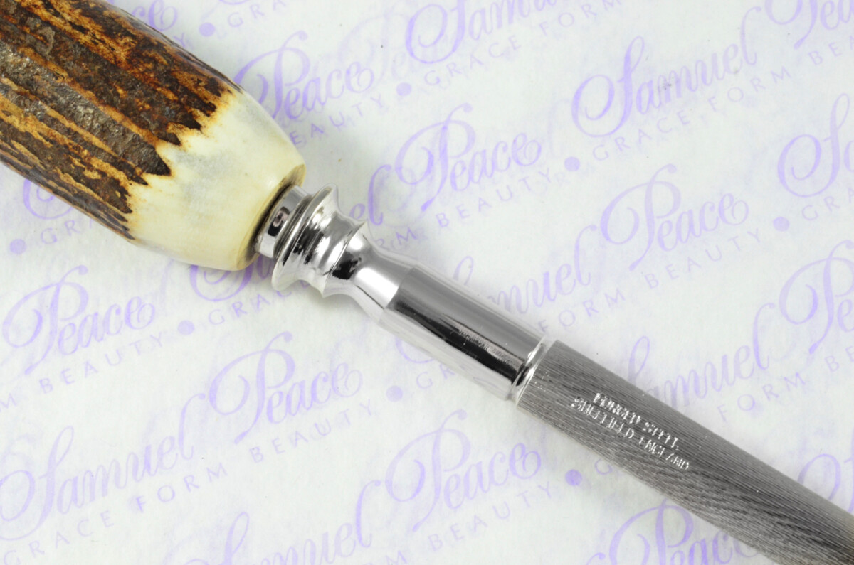 A Genuine Stag/Antler Handle 3 Piece Carving Set Cased Made In Sheffield England - Image 11