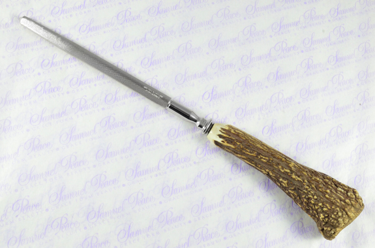 A Genuine Stag/Antler Handle Père David 3 Piece Carving Set Cased Made In Sheffield England - Image 9
