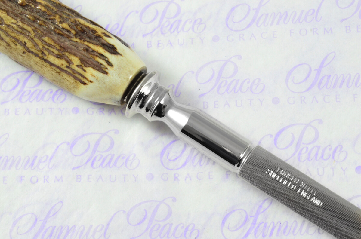 A Genuine Stag/Antler Handle Père David 3 Piece Carving Set Cased Made In Sheffield England - Image 10