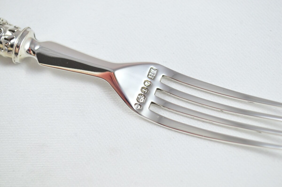 John Harrison & Co Set of 6 Afternoon Tea Forks Solid Silver Mother Of Pearl Handles 1886 - Image 6