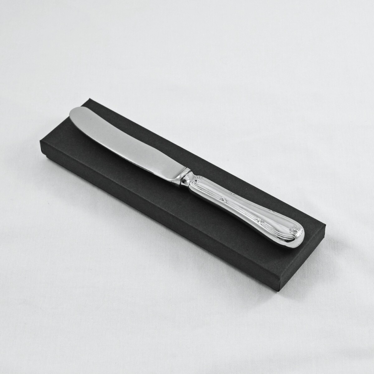 An Empire Pattern Stainless Steel Butter Knife Gift Boxed