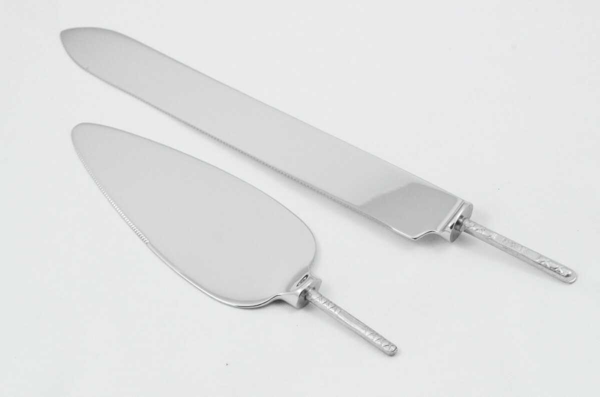 Sheffield Made Stainless Steel Wedding Cake Serving Set