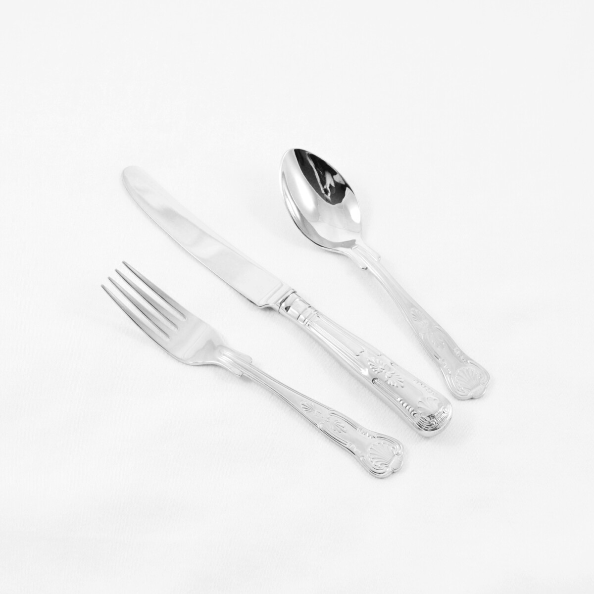 A Kings Pattern Stainless Steel Three Piece Child Set Made In Sheffield - Free Engraving - Image 2