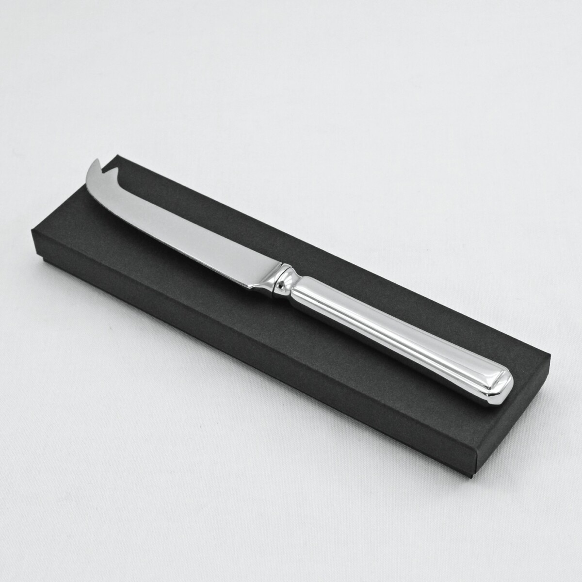 A Harley Pattern Stainless Steel Cheese Knife Gift Boxed