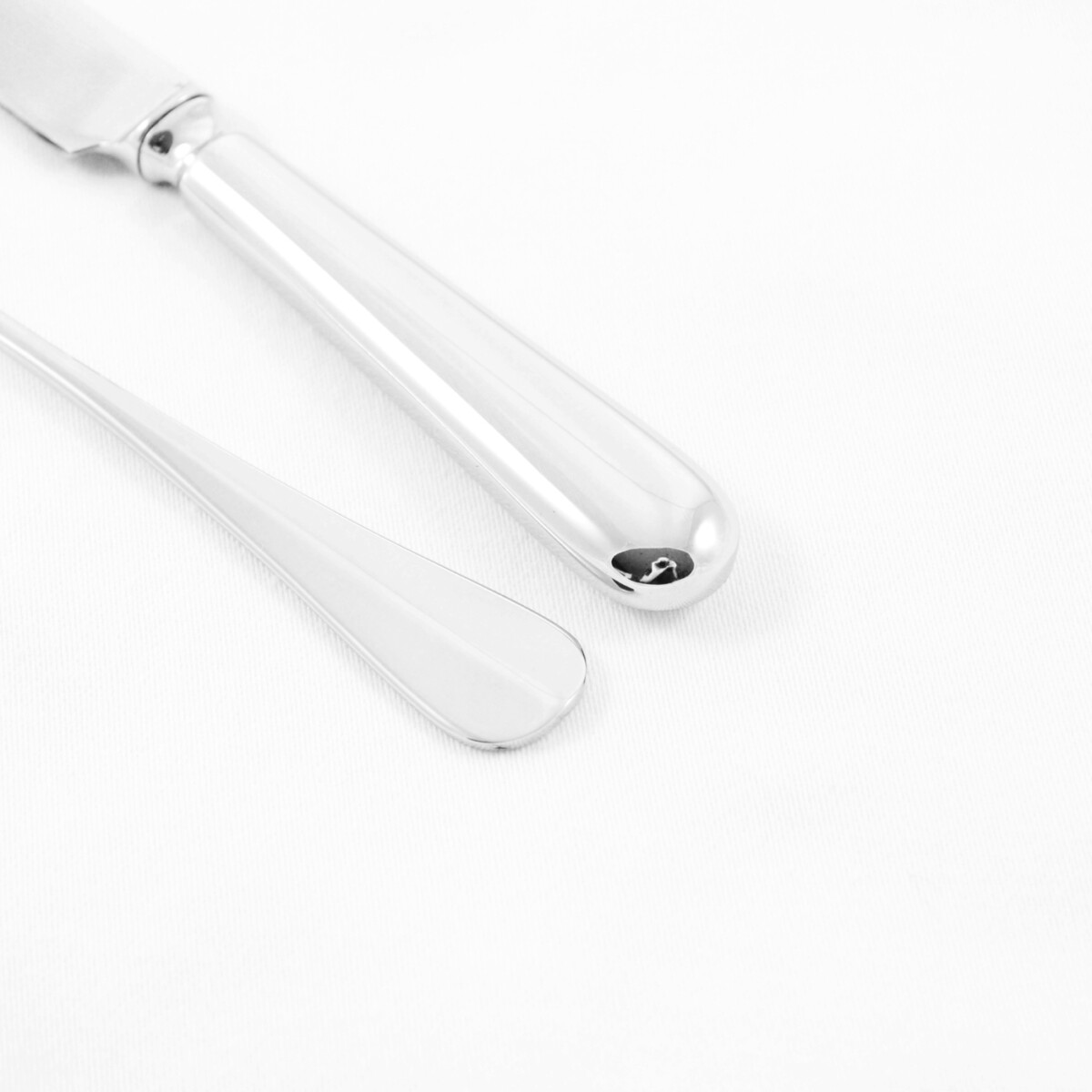 A Baguette Pattern Stainless Steel Three Piece Child Set Made In Sheffield - Free Engraving - Image 3