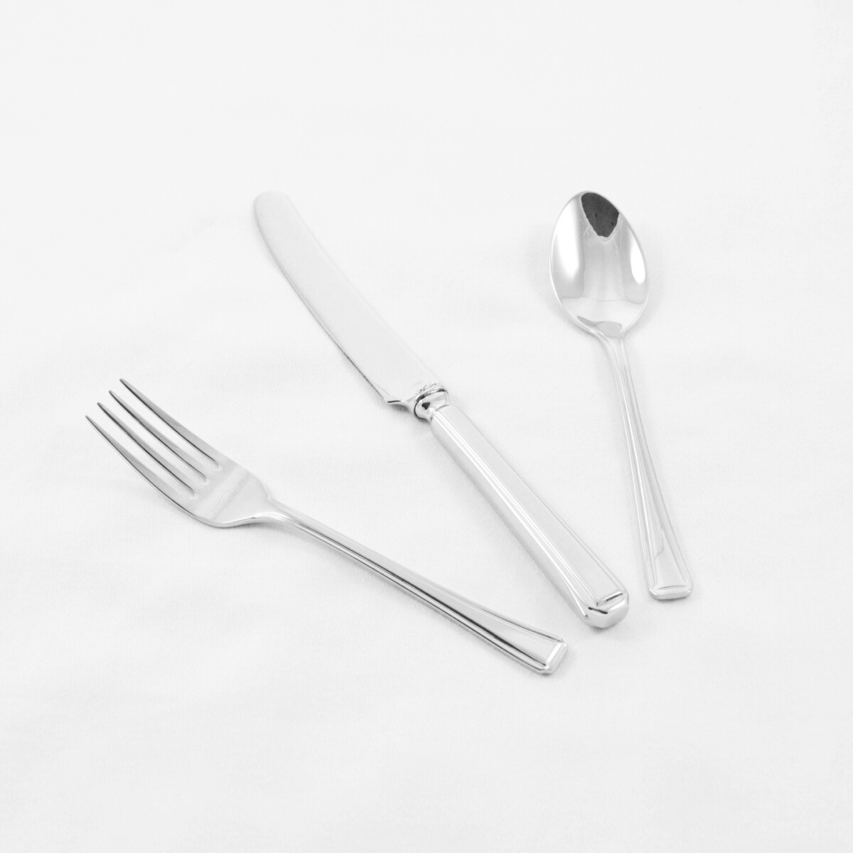 A Harley Pattern Stainless Steel Three Piece Child Set Made In Sheffield - Free Engraving - Image 2