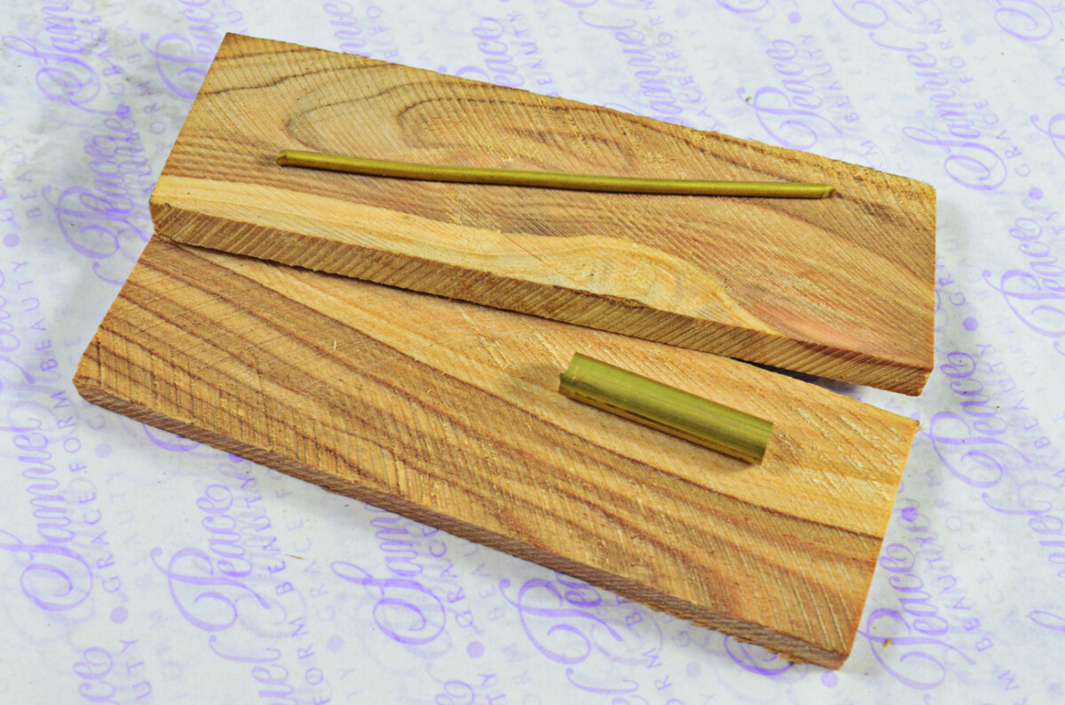 Kitchen Knife Making Kit! Fantastic Damascus Steel Chopping Knife Olive Wood Scales Unbelievable Piece Pristine Leather Sheath - Image 7