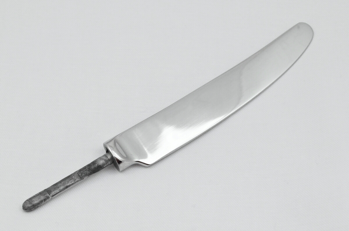 Sheffield Made Stainless Steel Dessert Knife Blade - Slipper Design - Image 2