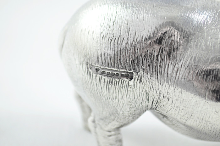 Fantastic Sterling Silver Electroformed  Hippo Hallmarked 2024 Made In Sheffield England - Image 2