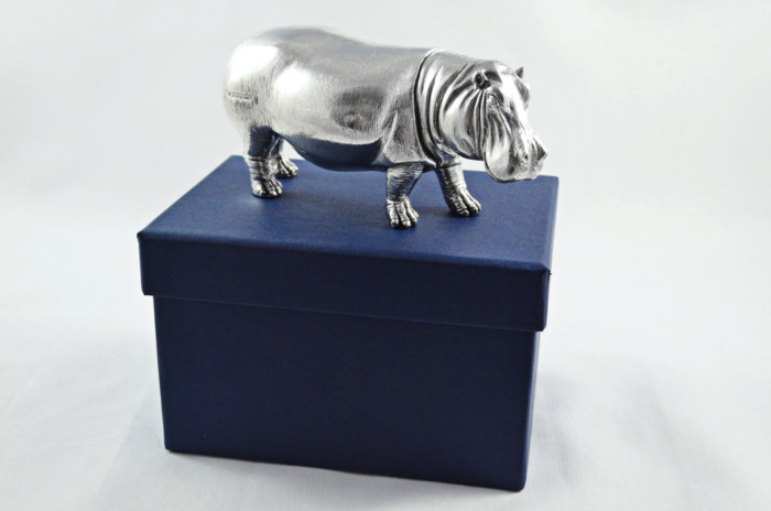 Fantastic Sterling Silver Electroformed  Hippo Hallmarked 2024 Made In Sheffield England