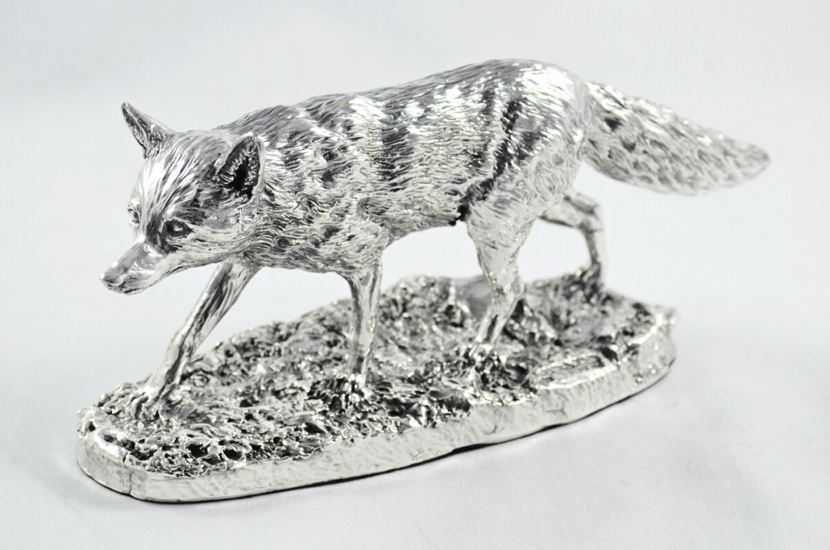Fantastic Sterling Silver Electroformed  Fox Hallmarked 2024 Made In Sheffield England