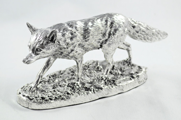 Fantastic Sterling Silver Electroformed  Fox Hallmarked 2024 Made In Sheffield England
