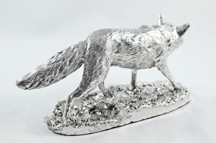 Fantastic Sterling Silver Electroformed  Fox Hallmarked 2024 Made In Sheffield England - Image 2
