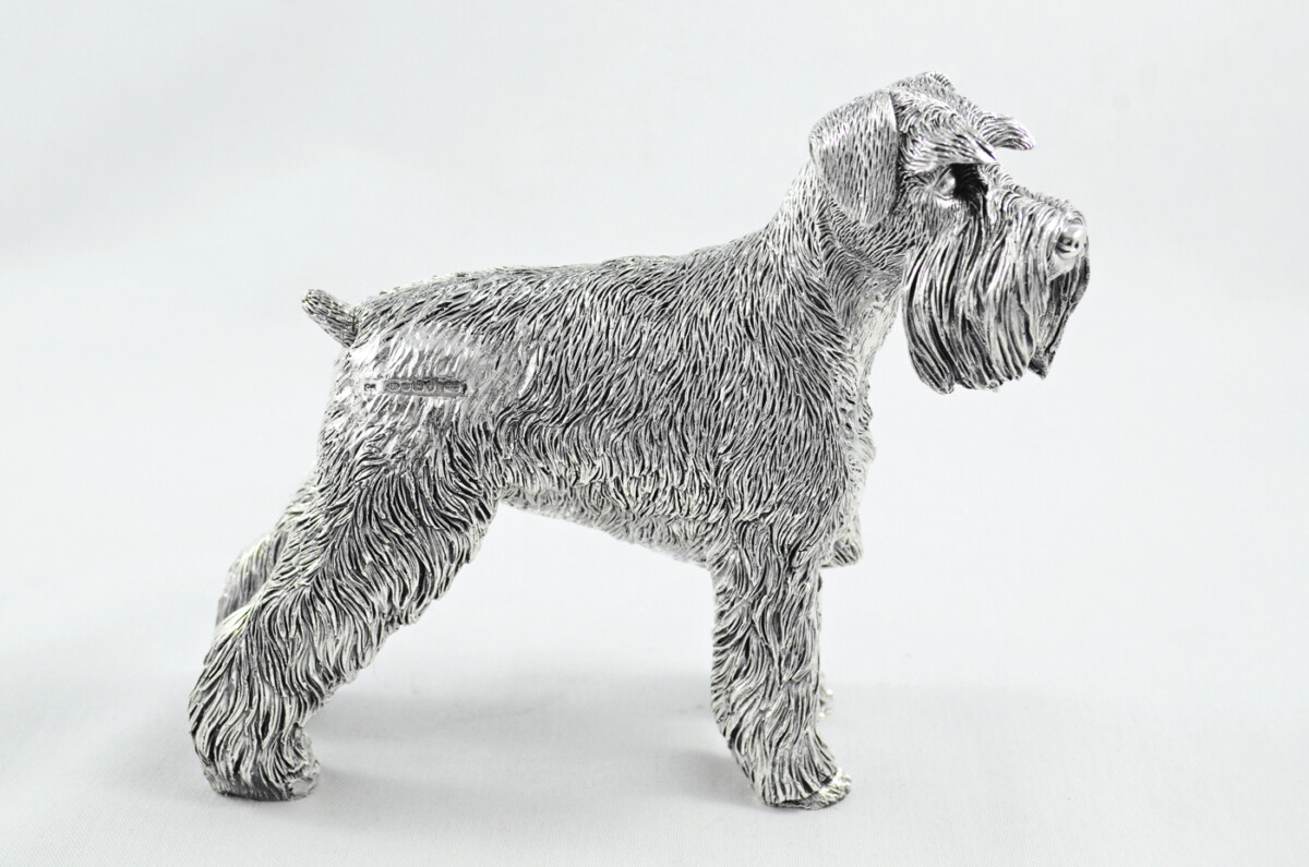 Fantastic Sterling Silver Electroformed Schnauzer Hallmarked 2024 Made In Sheffield England - Image 6