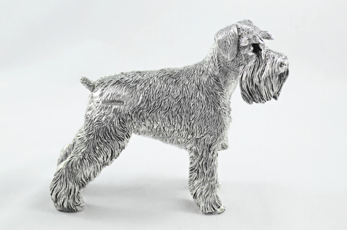 Fantastic Sterling Silver Electroformed Schnauzer Hallmarked 2024 Made In Sheffield England - Image 6