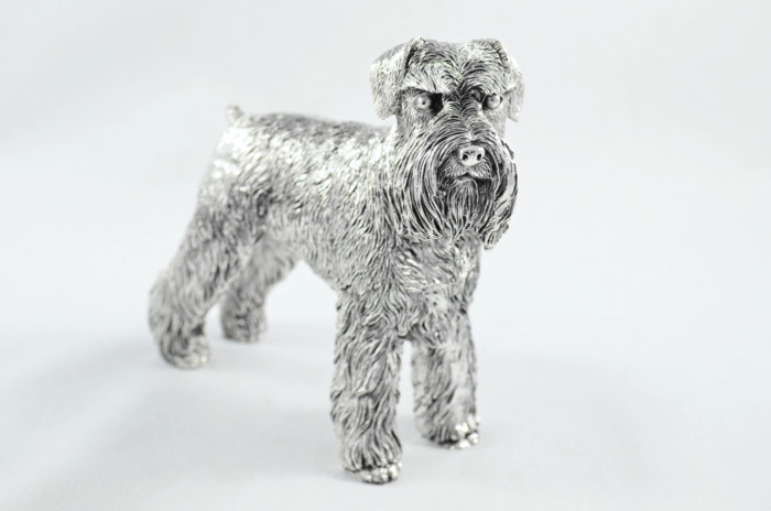 Fantastic Sterling Silver Electroformed Schnauzer Hallmarked 2024 Made In Sheffield England - Image 5