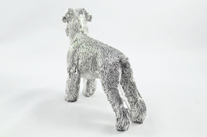 Fantastic Sterling Silver Electroformed Schnauzer Hallmarked 2024 Made In Sheffield England - Image 4